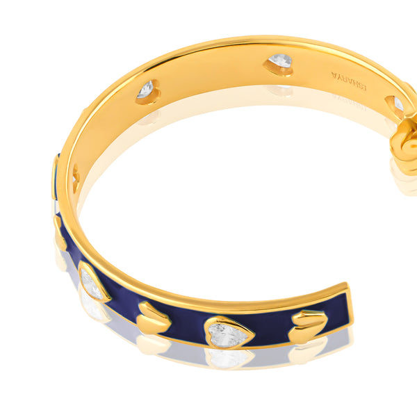 Isharya Lucky Charms Blue Hoops Earrings