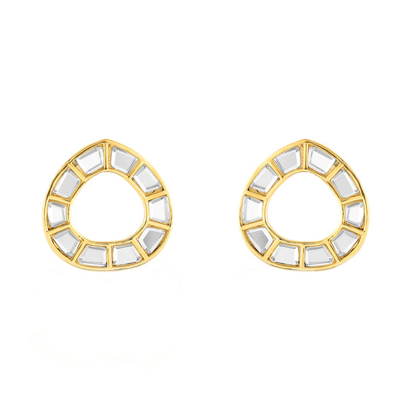isharya Lumen Oval Earrings Earrings Gold