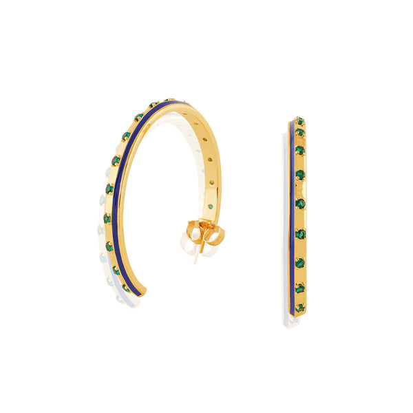 Isharya Luna Luxe Hoops Earrings