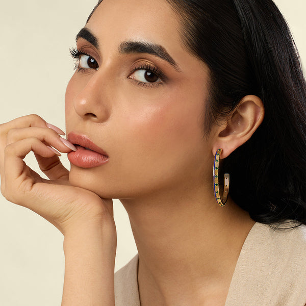 Isharya Luna Luxe Hoops Earrings