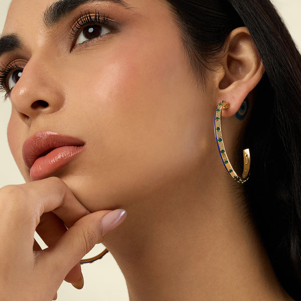 isharya Luna Luxe Hoops Earrings