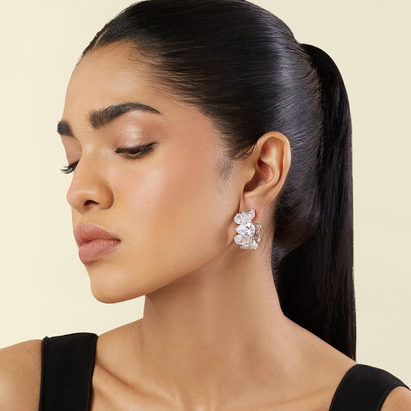 Isharya Luxe Glow Statement Hoops Earrings
