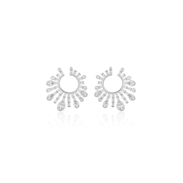 Isharya Luxe Indian Front Back Earrings Earrings
