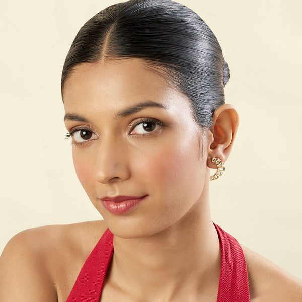 Isharya Luz Mirror Studs Earring