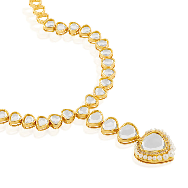 Isharya Maharani Mirror Y Necklace Necklaces