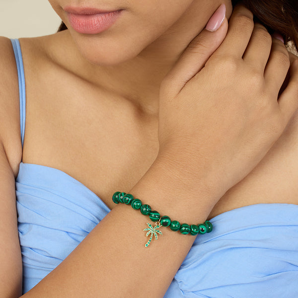 isharya Malachite Palm Bracelet Bracelets