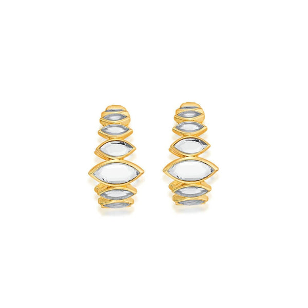 isharya Marquis Mirror Mini Hoop Earrings Earrings
