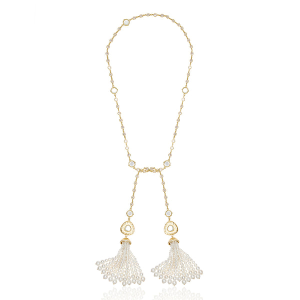 Isharya Mehrunisa Tassel Necklace Necklaces