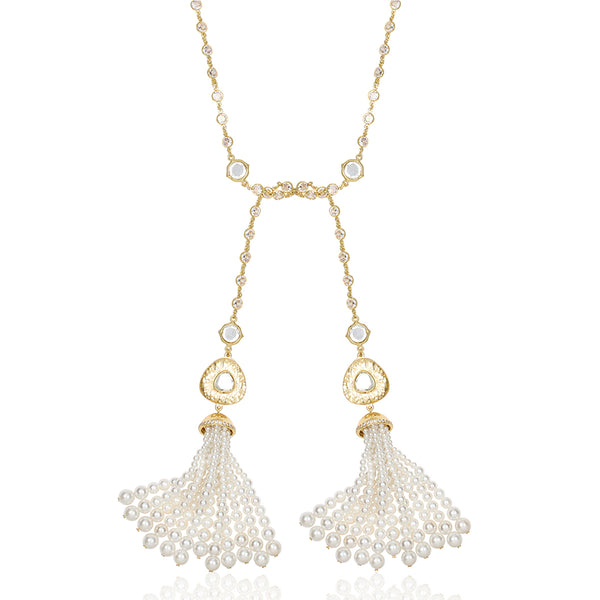 Isharya Mehrunisa Tassel Necklace Necklaces