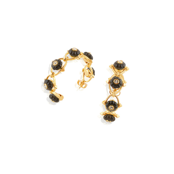 Isharya Midnight Bloom Hoop Earrings Earrings