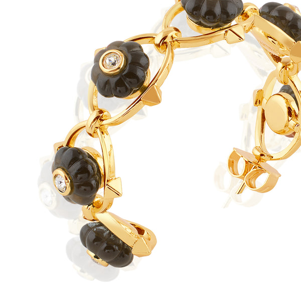 Isharya Midnight Bloom Hoop Earrings Earrings