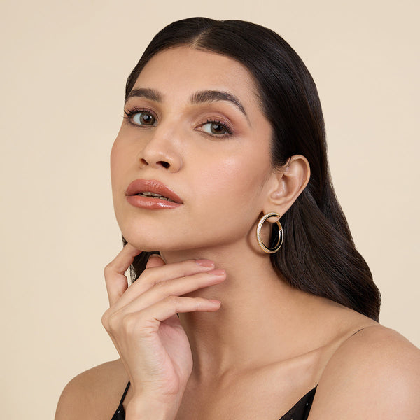 Isharya Midnight Magic Hoops Earrings