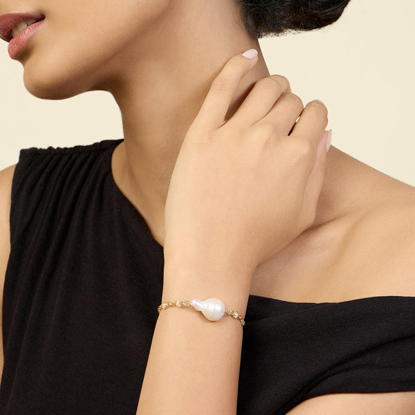 isharya Mini Festive Pearl Bolo Bracelet Bracelets