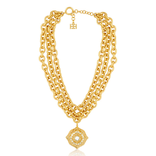 Isharya Mughal Mirror Wide Choker Necklaces