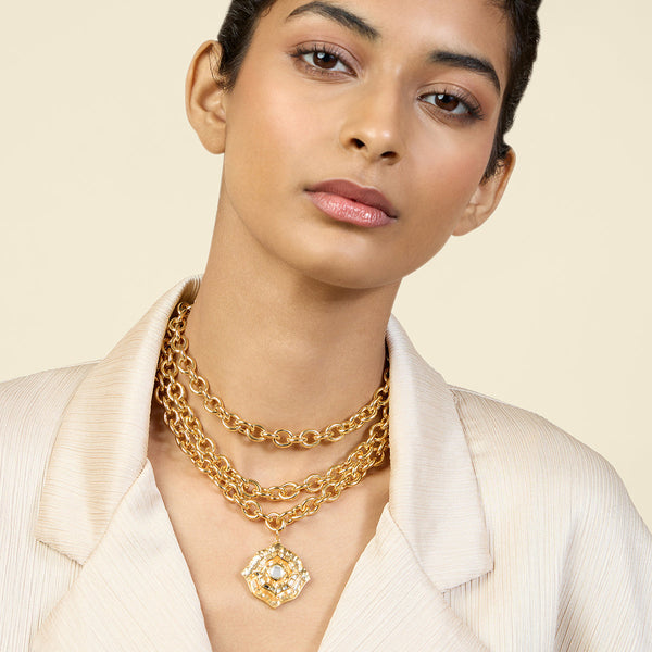 Isharya Mughal Mirror Wide Choker Necklaces