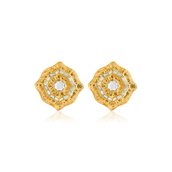 isharya Mughal Mirrors Statement Studs Earrings
