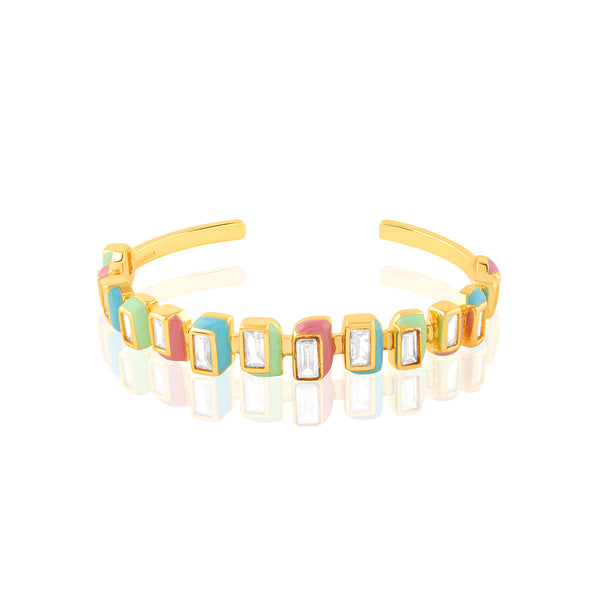 isharya Multi Squares Open Cuff Cuff XS