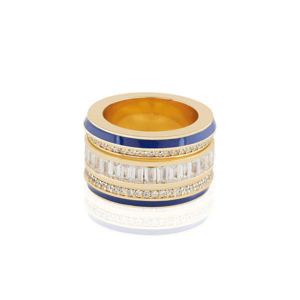 isharya Navy Disco Ring Rings 6