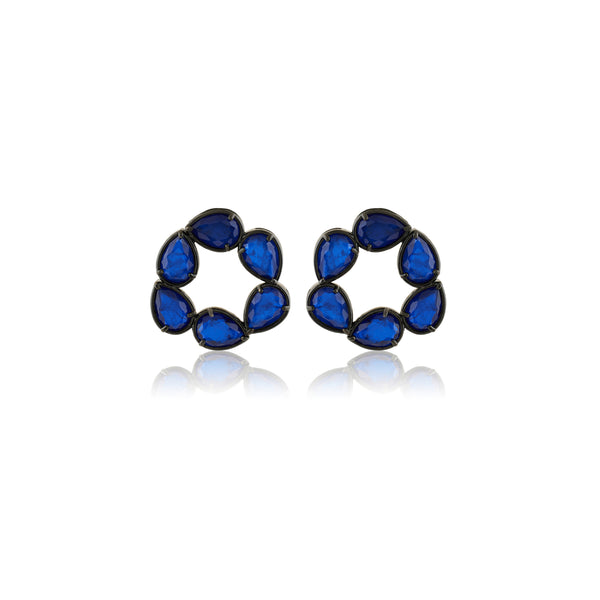 Isharya Navy Muse Stud Earrings Earrings