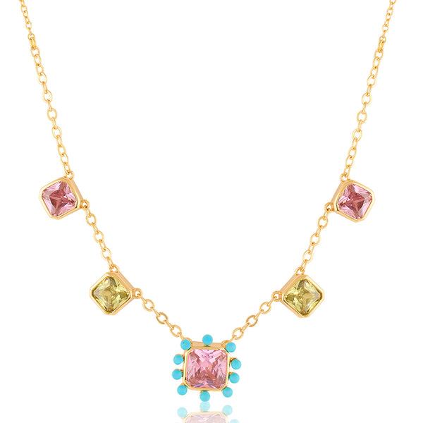 Isharya Neon Candy Charm Necklace Necklaces