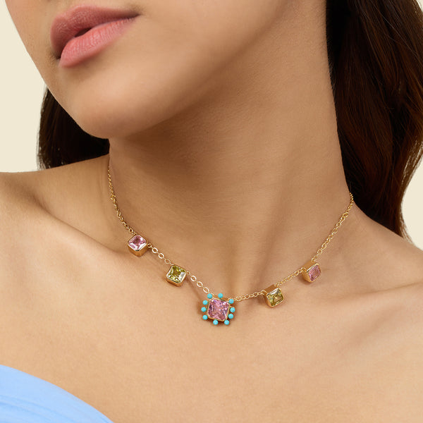 isharya Neon Candy Charm Necklace Necklaces