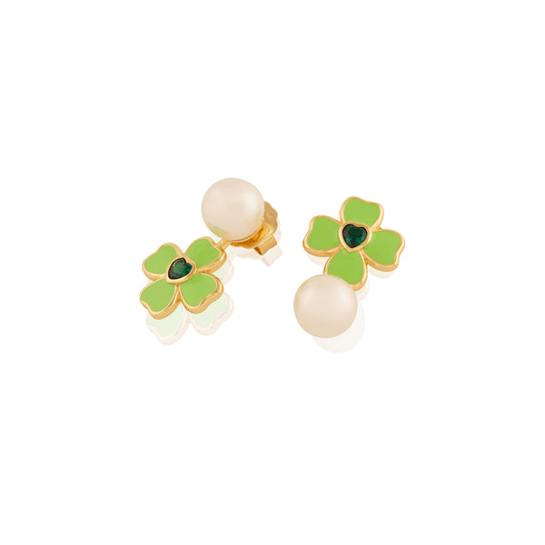 Isharya Neon Clover Earrings Earrings