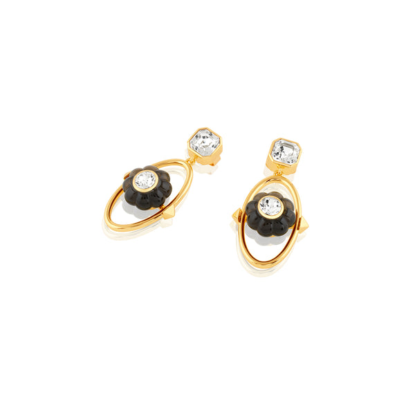 Isharya Noir Flora Dangler Earrings Earrings