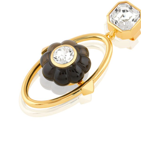 Isharya Noir Flora Dangler Earrings Earrings