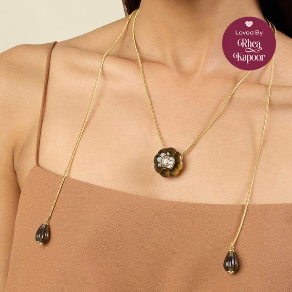 isharya Noir Garden Statement Necklace Necklaces