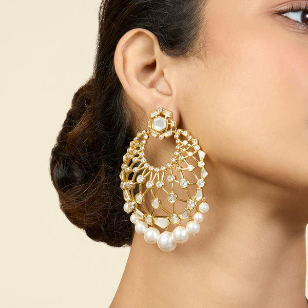 isharya Noor Moon Baali Earrings