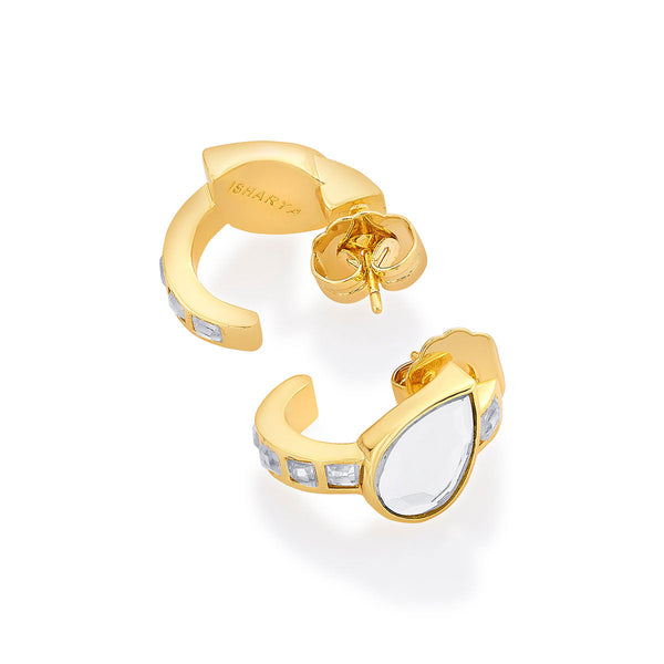 Isharya Nuit Mirror Huggies Earrings