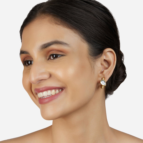 isharya Nuit Mirror Huggies Earrings