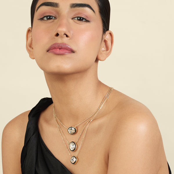 Isharya Oceanus Three-Layered Necklace Necklaces
