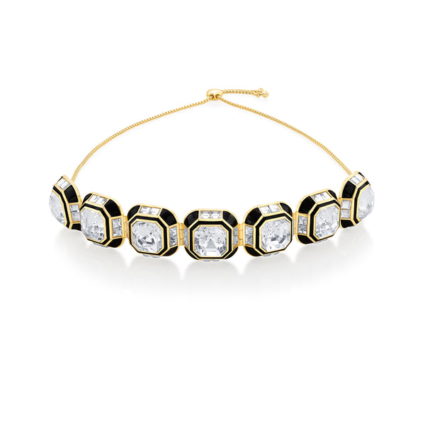 isharya Optic Crystal Choker Choker Black