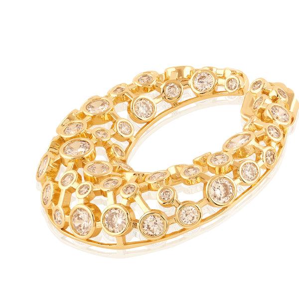 Isharya Ouro Statement Hoops Earring