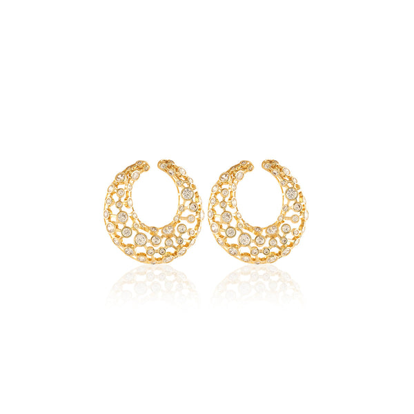 Isharya Ouro Statement Hoops Earring