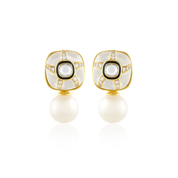 Isharya Pearl Diver Stud Earrings Earrings