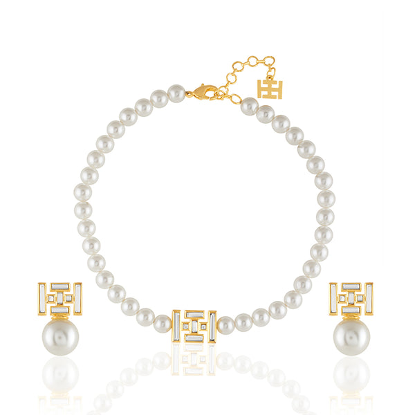 Isharya Pearl Prism Mirror Set Sets