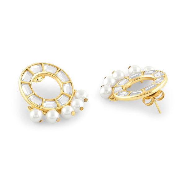 Isharya Perla Chandbali Earrings Earrings Gold