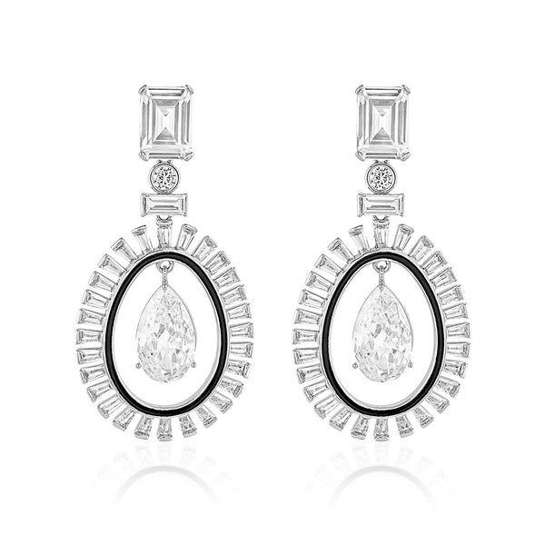 Isharya Plush Enamel Drop Earrings Earrings