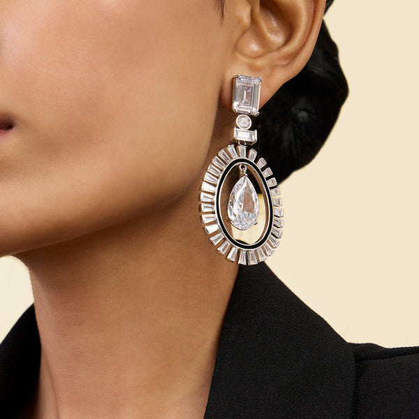 isharya Plush Enamel Drop Earrings Earrings