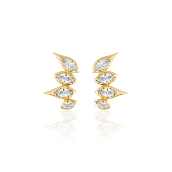 Isharya Punk Tennis Ear Climbers Earrings