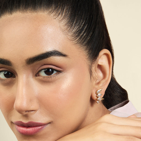 isharya Punk Tennis Ear Climbers Earrings