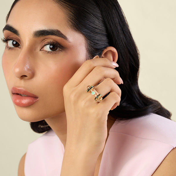 Isharya Quartz Clarity Amulet Ring Rings 6