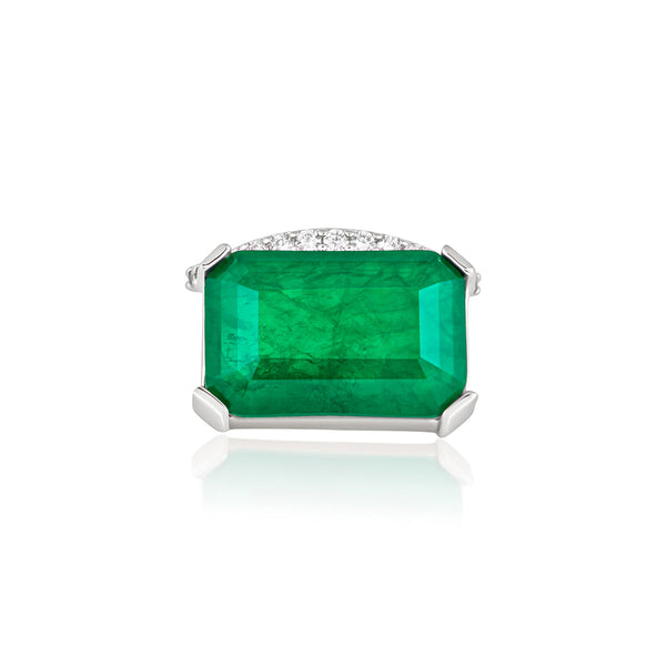 Isharya Radiant Emerald Cut Cocktail Ring Rings 5