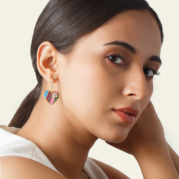 Isharya Rainbow Heart Earrings Earrings