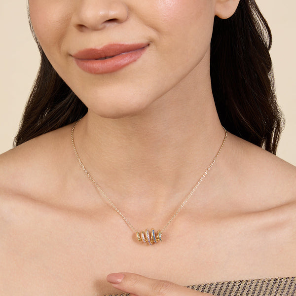 isharya Rainbow Spiral Necklace Necklaces