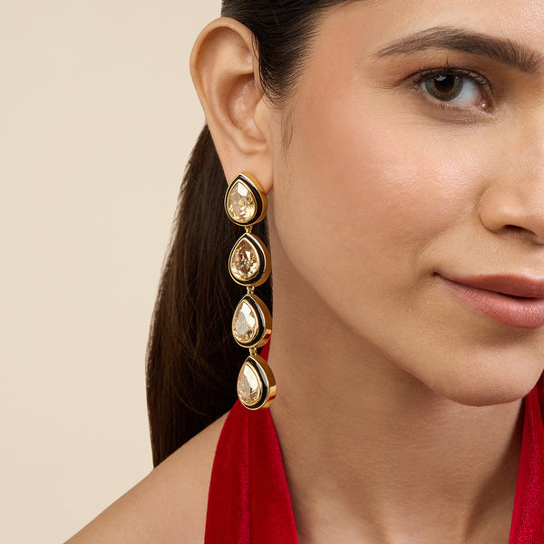 isharya Red Roulette Dangler Earrings Earrings