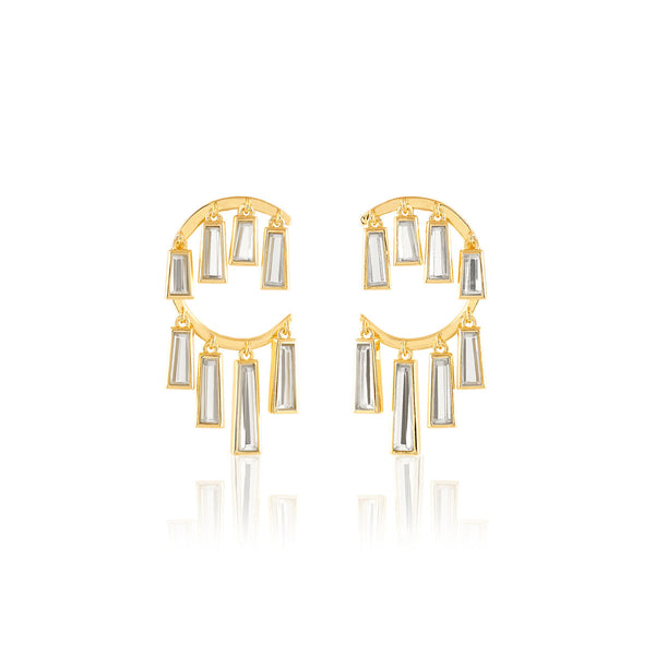 Isharya Rosa Mirror Studs Earring
