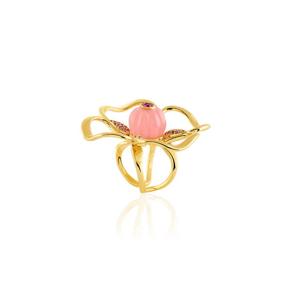 Isharya Rosé Fleur Ring Rings